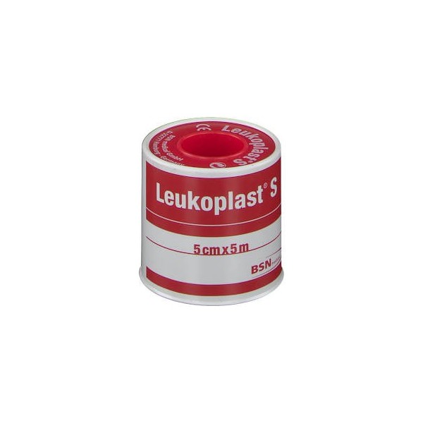 ESPARADRAPO LEUKOPLAST 1 UNIDAD 5 m x 5 cm COLOR BLANCO