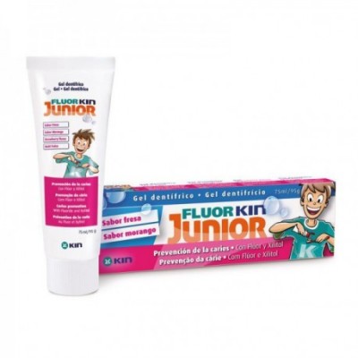 Fluor kin junior gel fresa 75 ml