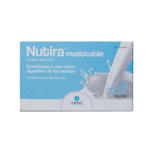 NUTIRA LACTASA 4500 FCC 28 COMPRIMIDOS MASTICABLES