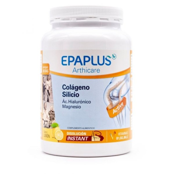 EPAPLUS COLAGENO + SILICIO + HIALURONICO + MAGNESIO POLVO 1 ENVASE 334,06 g SABOR LIMON