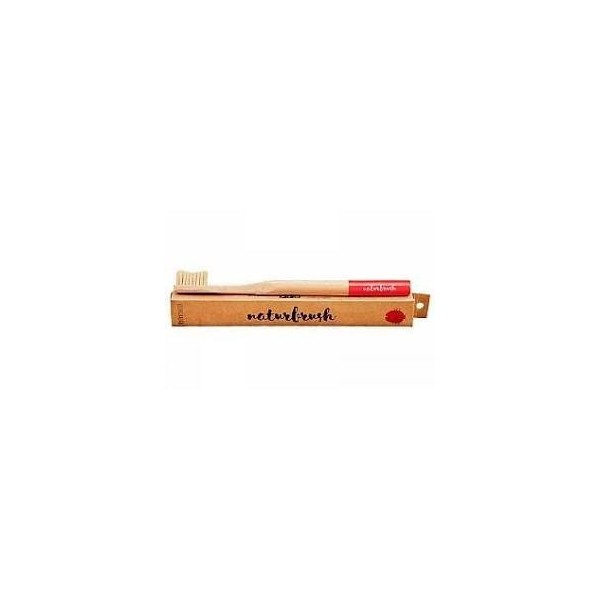 CEPILLO DENTAL ADULTOS NATURBRUSH BAMBÚ ROJO