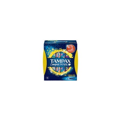 TAMPAX COMPAK PEARL TAMPON 100%ALGODON REGULAR 1