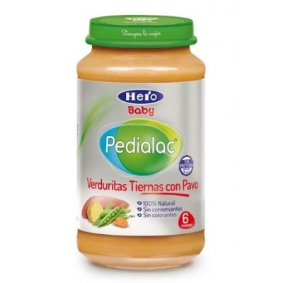 HERO BABY PEDIALAC VERDURA TIERNAS CON PAVO 250G