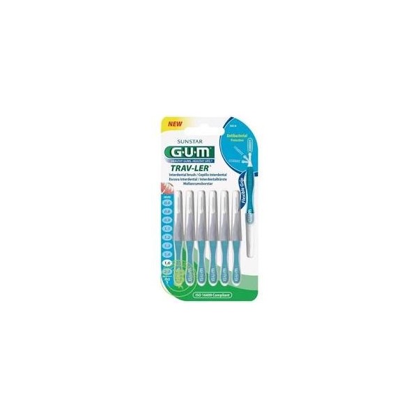 CEPILLO INTERDENTAL GUM 1614 TRAV-LER CONICO 1.6 mm 6 UNIDADES