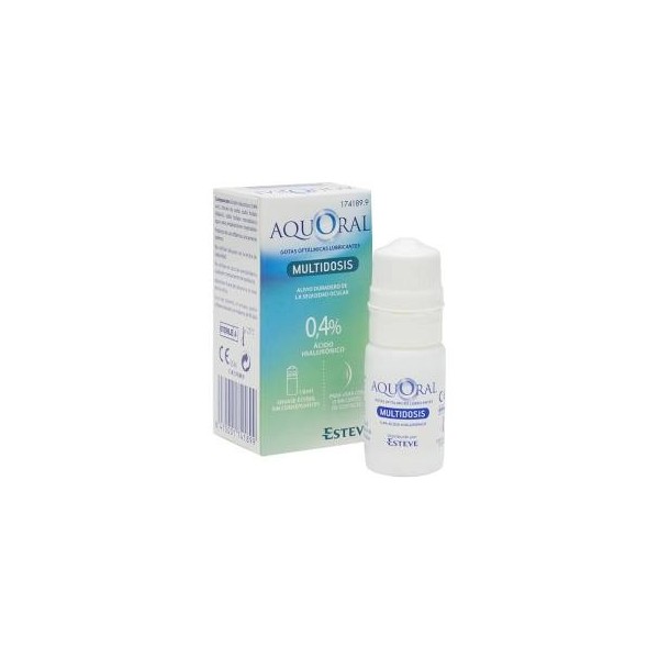 AQUORAL MULTIDOSIS GOTAS OFTALMICAS LUBRICANTES ESTERILES 1 ENVASE 10 ml