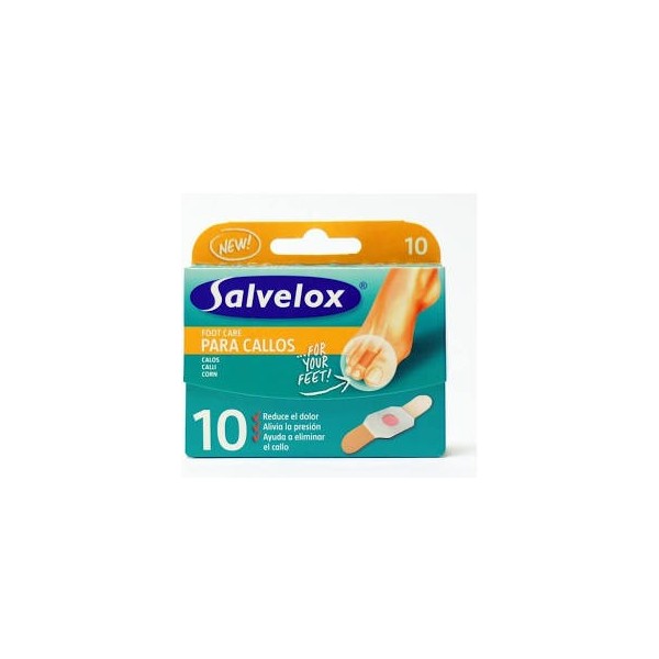 SALVELOX CALLOS CON ACIDO SALICILICO 10 UNIDADES 57 mm x 19 mm