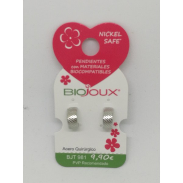 BIOJOUS PENDIENTES MEDIO ARO PARIS REF.981