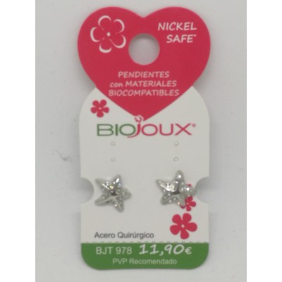 BIOJOUS PENDIENTES ESTRELLA MAR CRISTAL REF.978