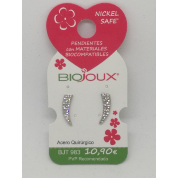 BIOJOUS PENDIENTES ALAS CRISTALES REF.983