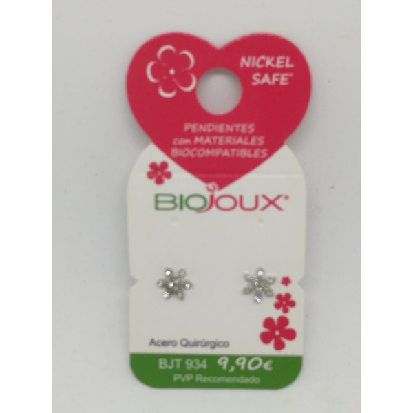 BIOJOUX PENDIENTES SNOW CRISTAL REF.934