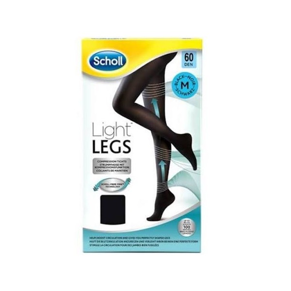 SCHOLL PANTY LEGS 60 DEN T.M NEGRO