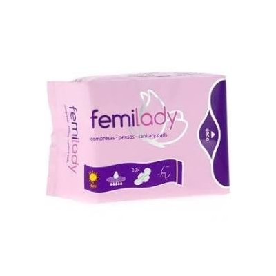 COMPRESAS HIGIENICAS FEMENINAS FEMILADY DIA 10 U