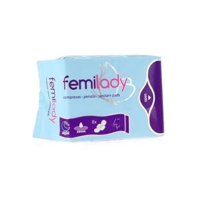 COMPRESAS HIGIENICAS FEMENINAS FEMILADY NOCHE 8