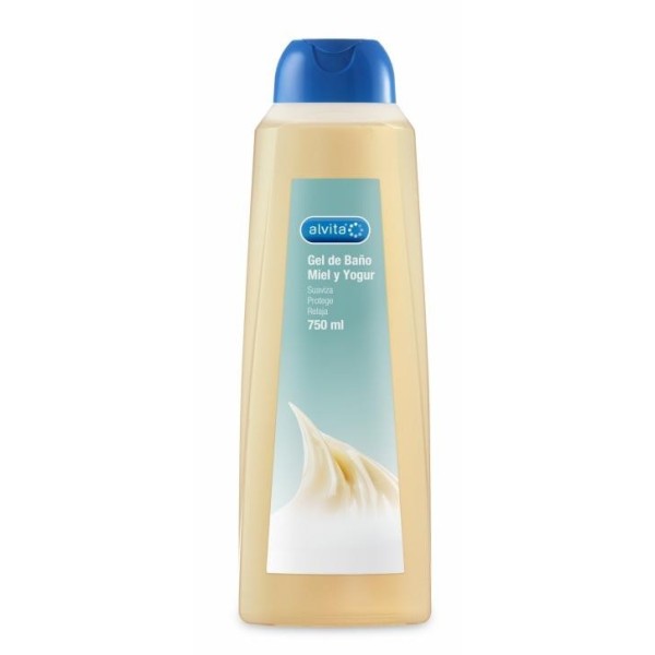 ALVITA GEL DE BAÑO MIEL Y YOGUR 750ML