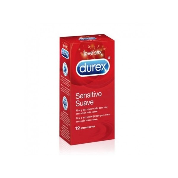 DUREX SENSITIVO SUAVE PRESERVATIVOS 12 UNIDADES