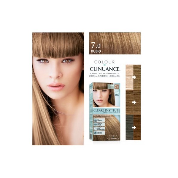 CLEARE INSTITUTE COLOUR CLINUANCE 1 ENVASE 170 ml TONO 7.0 RUBIO