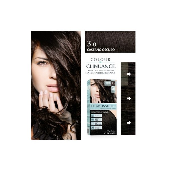 CLEARE INSTITUTE COLOUR CLINUANCE 1 ENVASE 170 ml TONO 3.0 CASTAÑO OSCURO