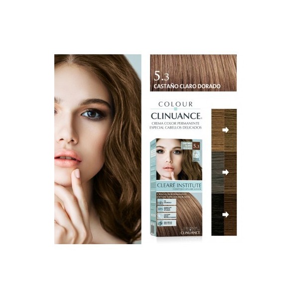 CLEARE INSTITUTE COLOUR CLINUANCE 1 ENVASE 170 ml TONO 5.3 CASTAÑO CLARO DORADO