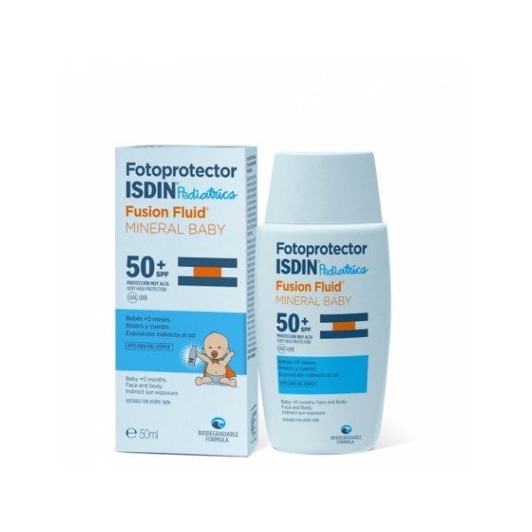 ISDIN FOTOPROTECTOR PEDIATRICS FUSION FLUID MINERAL BABY SPF 50 1 FRASCO 50 ml