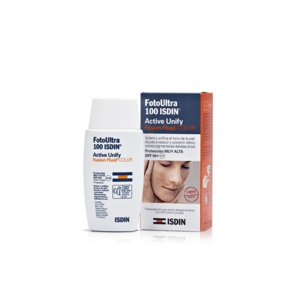 ISDIN FOTOULTRA 100 ACTIVE UNIFY 1 ENVASE 50 ml COLOR