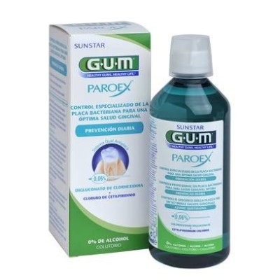 Gum paroex mantenimiento colutorio 500 ml verde