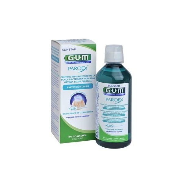 GUM PAROEX PREVENCION COLUTORIO 1 ENVASE 500 ml