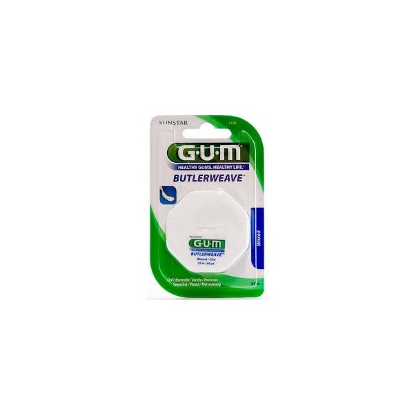 GUM-1855 DENTAL SEDA CON CERA 1 UNIDAD 55 m MENTOLADA