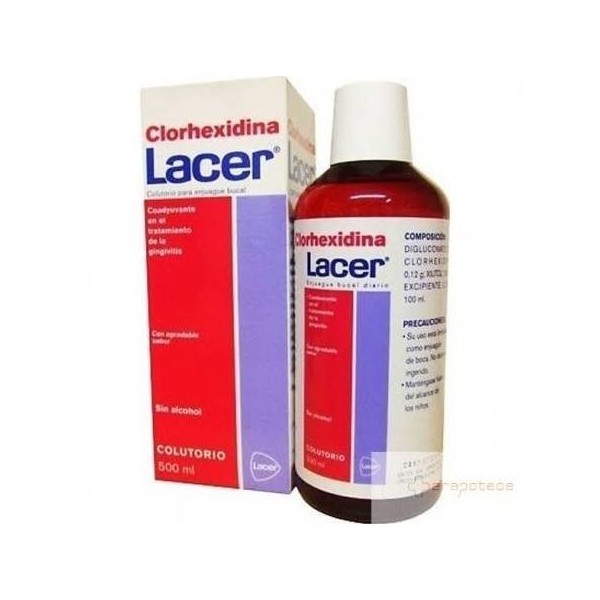 LACER COLUTORIO CLORHEXIDINA 1 ENVASE 500 ml