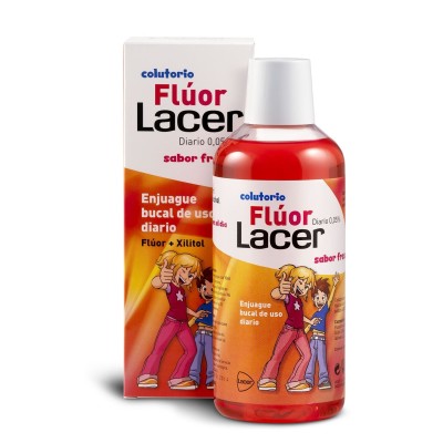 Lacer colutorio infantil fluor fresa 500 ml