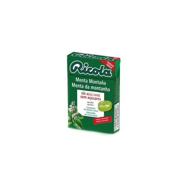 RICOLA CARAMELOS SIN AZUCAR 1 ENVASE 50 g SABOR MENTA MONTAÑA