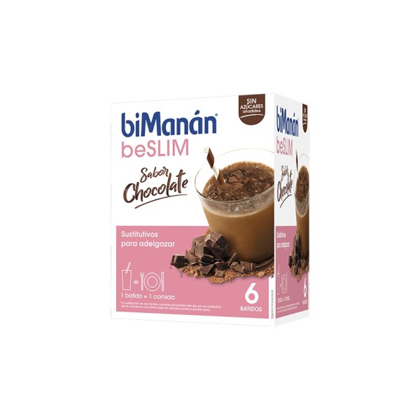 BIMANAN SUSTITUTIVO BATIDO 6 SOBRES 50 g SABOR CHOCOLATE