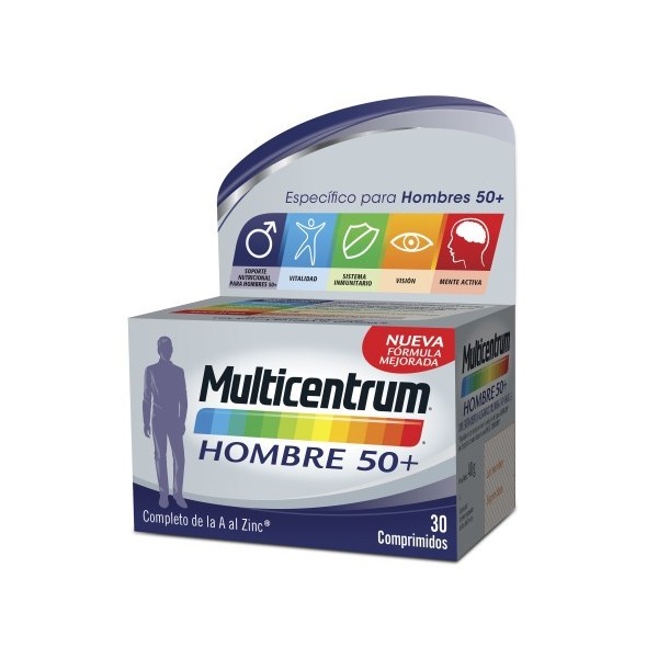 MULTICENTRUM HOMBRE 50+ 30 COMPRIMIDOS