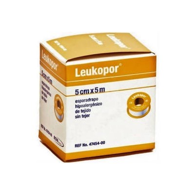 ESPARADRAPO PAPEL LEUKOPOR 5 CM X 5 M