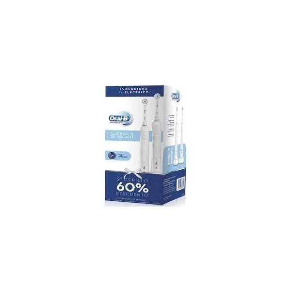 CEPILLO DENTAL ELECTRICO RECARGABLE ORAL B LIMPIEZA PROFESIONAL 1 2 UNIDADES PACK AHORRO DUPLO