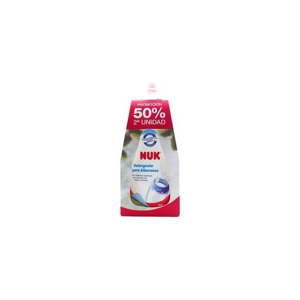 NUK  PROMO DETERGENTE PARA BIBERONES 50% 2ª UND