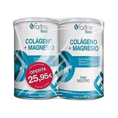 Farline Colágeno + Magnesio Neutro Duplo 2x400gr