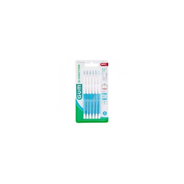 CEPILLO INTERDENTAL GUM 2314 BI-DIRECTION 6 UNIDADES 0,9 mm