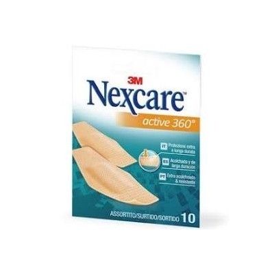 3M NEXCARE ACTIVE 360º APOSITO ADHESIVO SURTIDO 10 APOSITOS