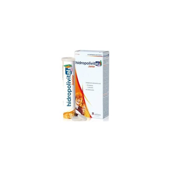 HIDROPOLIVITAL JUNIOR 40 COMPRIMIDOS MASTICABLES SABOR MULTIFRUTAS