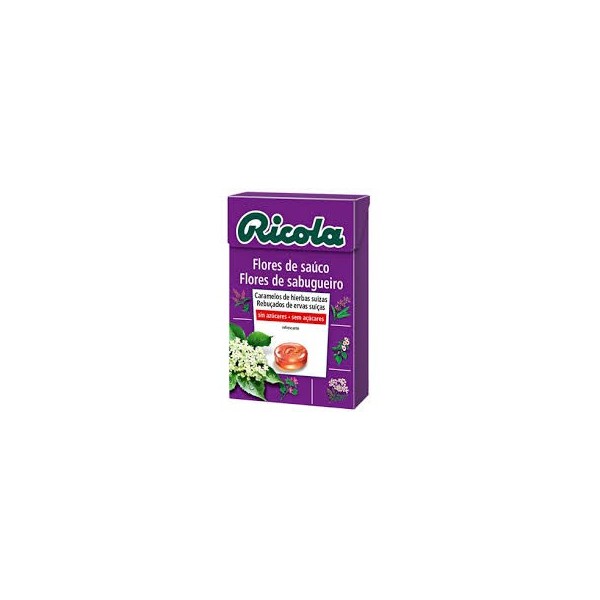 RICOLA CARAMELOS SIN AZUCAR 1 ENVASE 50 g SABOR FLOR DE SAUCO