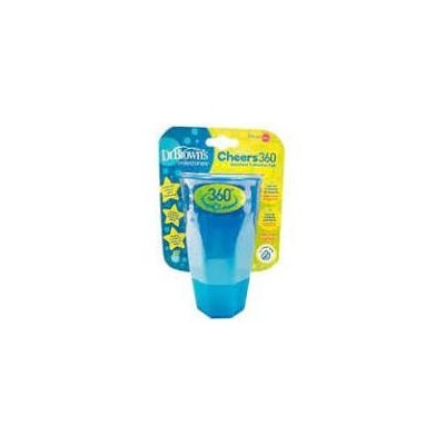 VASO DE TRANSICION 360º SIN BOQUILLA DR BROWN´S AZUL 300 ML