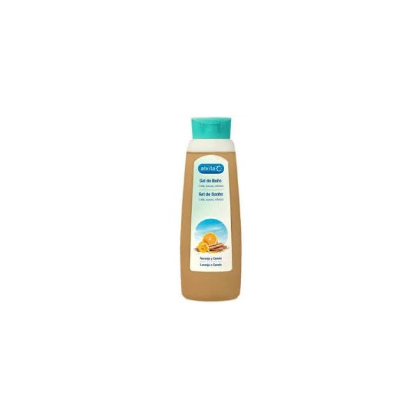 ALVITA GEL DE BAÑO NARANJA Y CANELA 1 ENVASE 750 ml