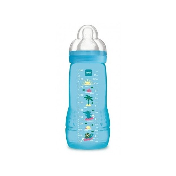 BOTTLE BIBERON MAM EASY ACTIVE 1 UNIDAD 330 ml COLOR AZUL