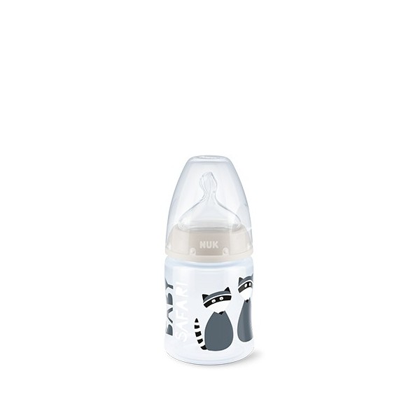 BIBERON FC + PP SILICONA NUK BABY 0 - 6 MESES 1 UNIDAD 150 ml SAFARI