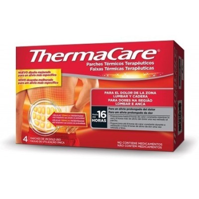 THERMACARE PARCHE TERMICO ZONA LUMBAR CADERA 4 PARCHES