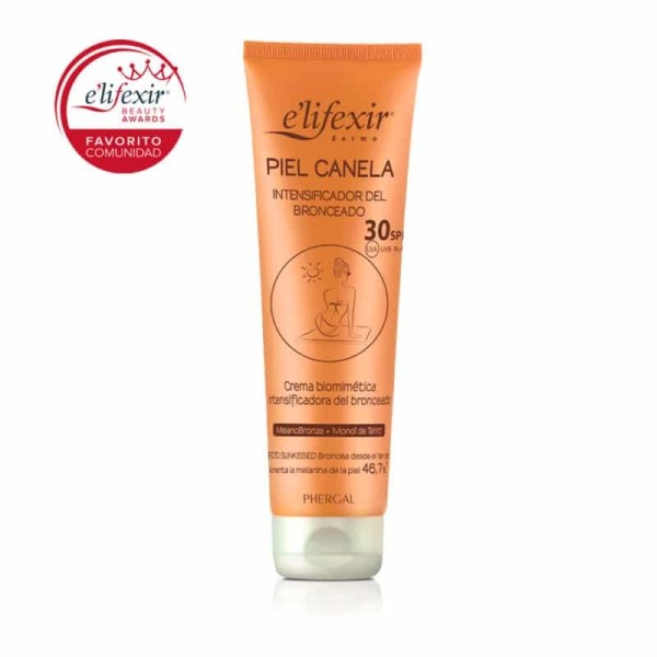 E´LIFEXIR DERMO PIEL CANELA INTENSIFICADOR DEL BRONCEADO SPF 30 1 TUBO 150 ml