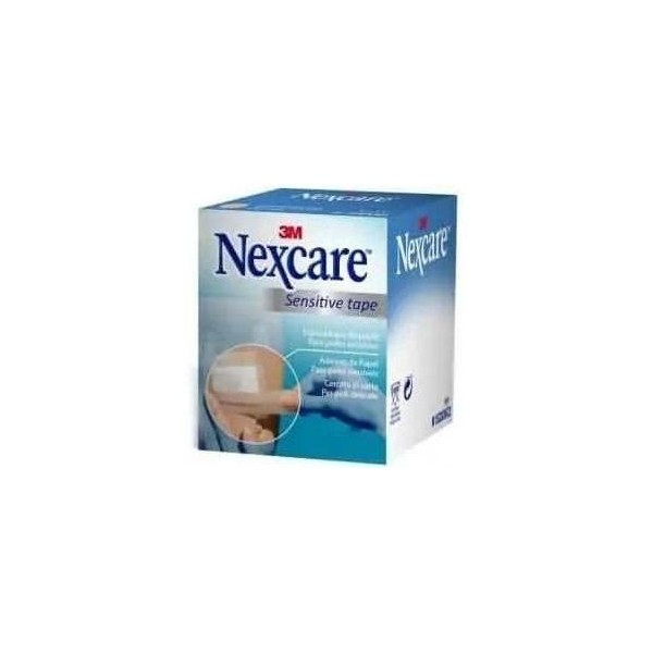 ESPARADRAPO HIPOALERGICO 3M NEXCARE SENSITIVE TAPE 1 UNIDAD 5 m x 5 cm COLOR CARNE