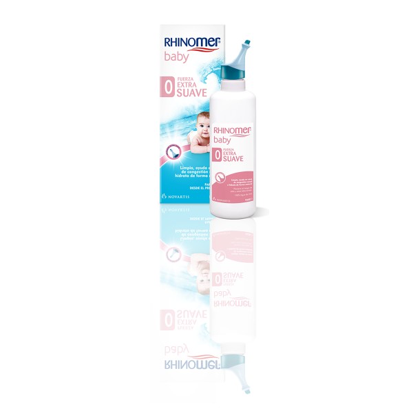 RHINOMER BABY LIMPIEZA NASAL F-0 EXTRA SUAVE ESTERIL 1 NEBULIZADOR 115 ml