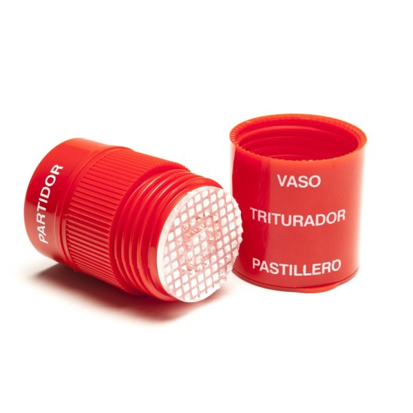 PASTILLERO TRITURADOR CORTADOR ROJO PRIM