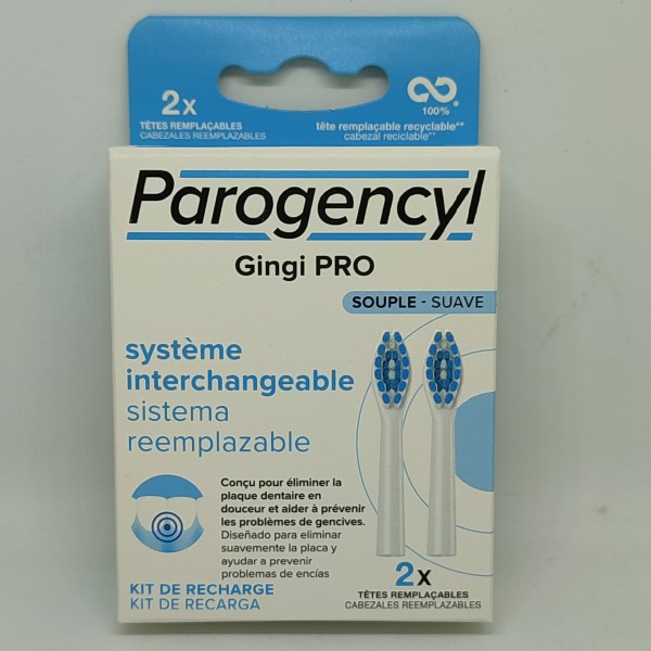 CEPILLO INTERDENTAL PAROGENCYL GINGI PRO SUAVE 2 RECAMBIOS